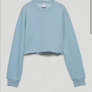 Tna cozy Fleece Set - Dune Blue cozy fleece Sweatshirt and 2” Shorts